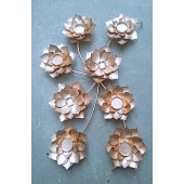 T light Holder with Flowers